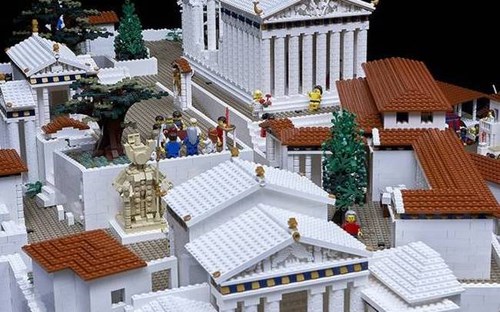 Акрополь из Lego в Новом музее Акрополя 