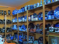 Souvenir shop in Ouranopolis, Athos Peninsula, Mount Athos, Chalkidiki, Greece