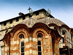 Dome-of-Serbian-Christian-Orthodox-Monastery-Hilandar.-Holy-Mount-of-Athos-Chalkidiki-Greece---republic-of-monks