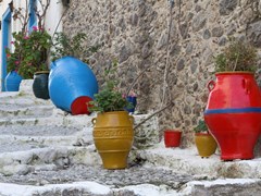 Традиционные греческие вазы в Кос, Греция