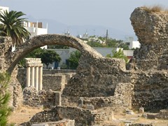 Стародедовский землерой города на острове Kos, Греции