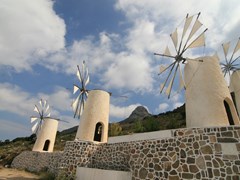 Ветрянная мельница Крит Греция