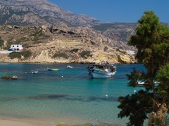 09_Karpathos-Overall-view-of-paradisiac-Lefkos-Bay,-in-the-island-of-Karpathos---Greece