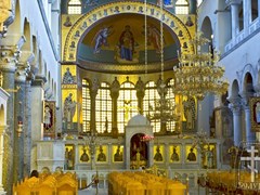 Внутренний вид базилики вмч. Димитрия. Фессалоники