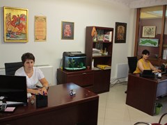 Менеджер паломнического центра Солунь Элина Кумбатиду