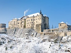 Замок Чешский Штернберг зимой