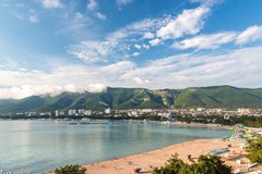Brigantina (Gelendzhik) Hotel: Вид из окна на пляж - photo 9