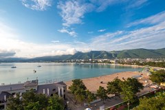 Brigantina (Gelendzhik) Hotel: Вид из окна на пляж - photo 10