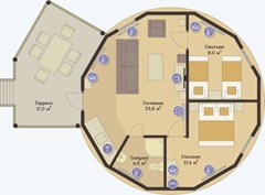 Palisad otel` Otel`: Купольный дом Стандарт 4 местный  Схема - photo 52