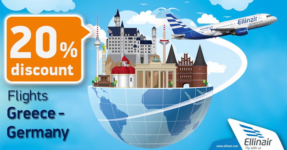 20% off on all flights to Germany! 