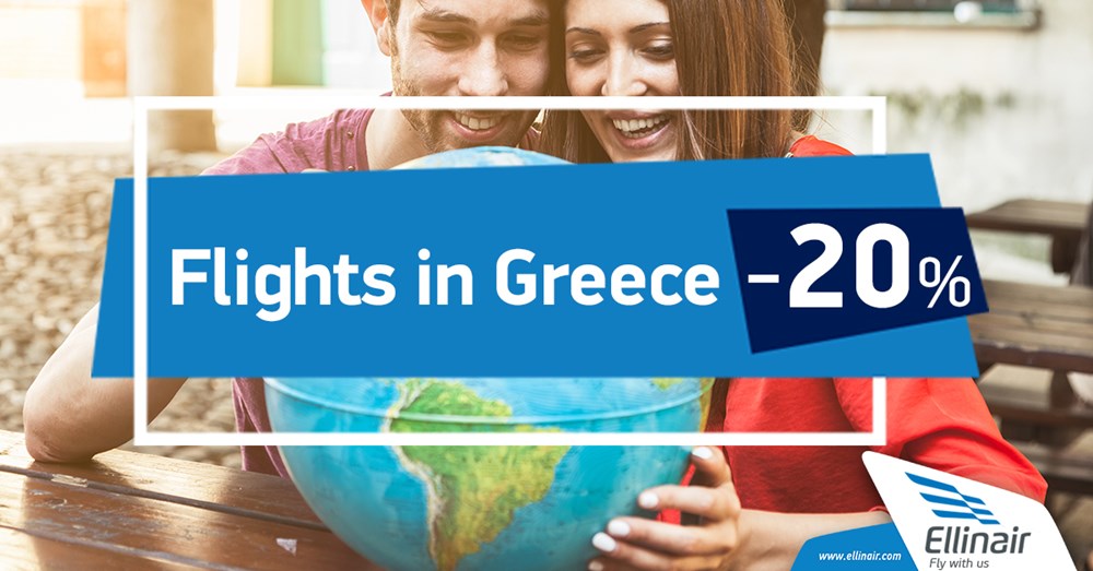 20% discount for all flights in Greece